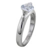 Size 8 Round Cut  Cz  Pointed Setting Ring