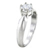 Size 8 Round Cut  Cz  Barrel Setting Ring