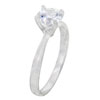 Size 8 Round Cut Cz Solitaire Ring