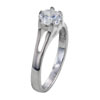 Size 8 Round Cut  Cz  2 Prong Setting Ring
