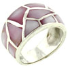 Size 8 Pink Mother Of Pearl Ring