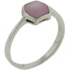 Size 8 Pink Mother Of Pearl Hexagon Ring