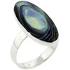 Size 8 Oval Abalone Ring