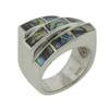 Size 8 Stack Rectangle Abalone Ring