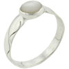 Size 8 White Mother Of Pearl Ring