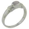 Size 8 Pink Oval  Moonstone  Ring
