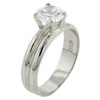 Size 8 Round Cut Cz  925   Sterling   Silver  Ring