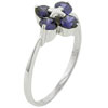 Size 8 Amethyst Cross Ring