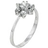 Size 8 Round Cut Cz Sunflower Ring