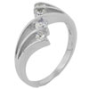 Size 8 Round Cut Cz Quad Split Ring