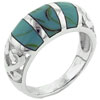 Size 8 Turquoise Trio Ring