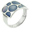 Size 8 Blue Mother Of Pearl Ring