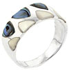 Size 8 Abalone &amp; Mother Of Pearl Ring