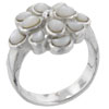 Size 8 Mother Of Pearl Bauble Flower Ring