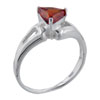 Size 8 Trillion Cut Cz Citrine Ring