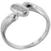 Size 8 Round Cut Cz Oval Ring
