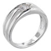 Size 8 Round Cut Cz Triple Band Ring