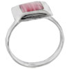 Size 8 Red Coral Square Ring