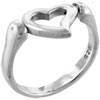Size 8 Swinging Heart Ring