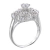 Size 8 Round Cut  Cz  Carousel Ring