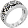 Size 8 Round Cut Cz Celtic Ring