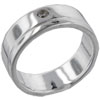 Size 8 Round Cut Cz Grooved Ring