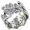 Size 9 Cz Leaf Ring