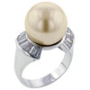 Size 9 Faux  Pearl  Ring
