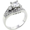 Size 9 Round Cut Cz Framed Ring