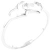 Size 9 Double Outline Heart Ring