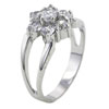 Size 9 Multi Cz Flower Ring