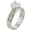 Size 9 Round Cut Cz  925   Sterling   Silver  Ring