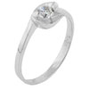 Size 9 Cz Double Curl Ring