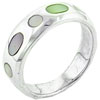 Size 9 Seven Stone Mother Of Pearl Ring
