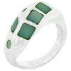 Green Faux Mother Of Pearl Ring