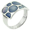 Size 9 Blue Mother Of Pearl Ring