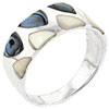 Size 9 Abalone &amp; Mother Of Pearl Ring