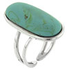 Size 9 Turquoise Oval Ring