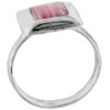 Size 9 Red Coral Square Ring