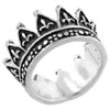 Size 9 Fleur De Lis Crown Ring