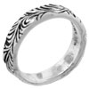 Size 9 Feather &amp; Leaf Ring
