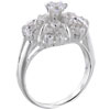 Size 9 Round Cut  Cz  Carousel Ring