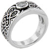 Size 9 Round Cut Cz  Celtic  Ring