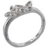Size 9 Round Cut Cz Butterfly Duo Ring