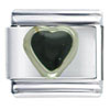 Heart Black Italian Charm