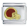 Red Football Helmet Italian Charm