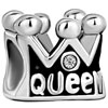 Queen  Crown  Shape  Silver  Plated Beads Charms Bracelets
