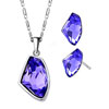 Pugster Classic February Birthstone Amethyst Swarovski Crystal Utopian Drop Pend