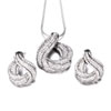 Tender Cookie Shape 925 Sterling Silver Earrings And Pendant Set Sterling ...
