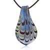 Blue Leaf Drop Pendant